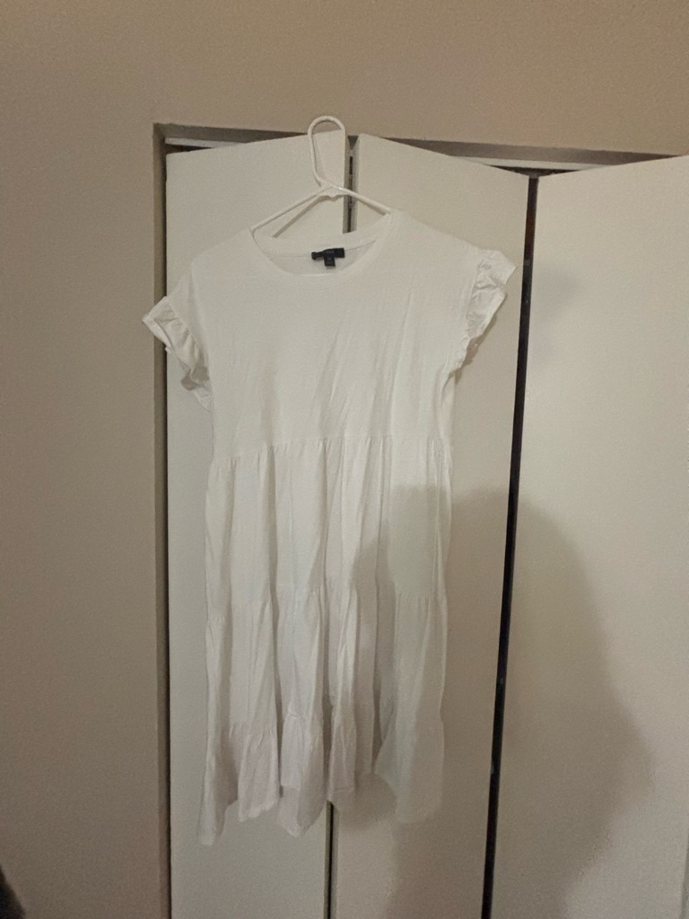 J. Crew White Short-Sleeve Cotton dress